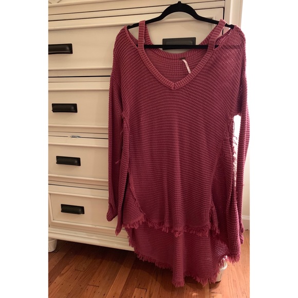 Free People Sweaters - Free People Cold Shoulder Tunic Sweater